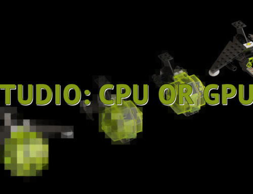 LEGO Studio Render CPU GPU Comparison with GTX 1080, GTX 970, Ryzen 3700x, Ryzen 1700