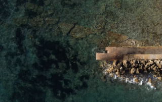 Costa dels Pines Meer, Dronenaufnahme